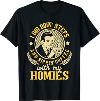 i dig doin steps - sobriety anniversary sober aa na t-shirt