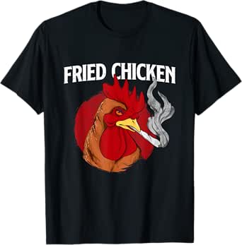 fried chicken - gangster chickens farm owner farmyard farmer t-shirt